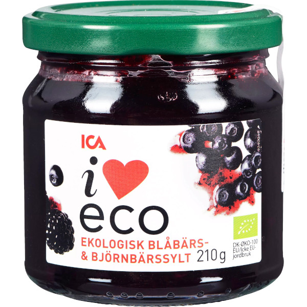 ICA I Love Eco Blåbär & Björnbärssylt Ekologisk