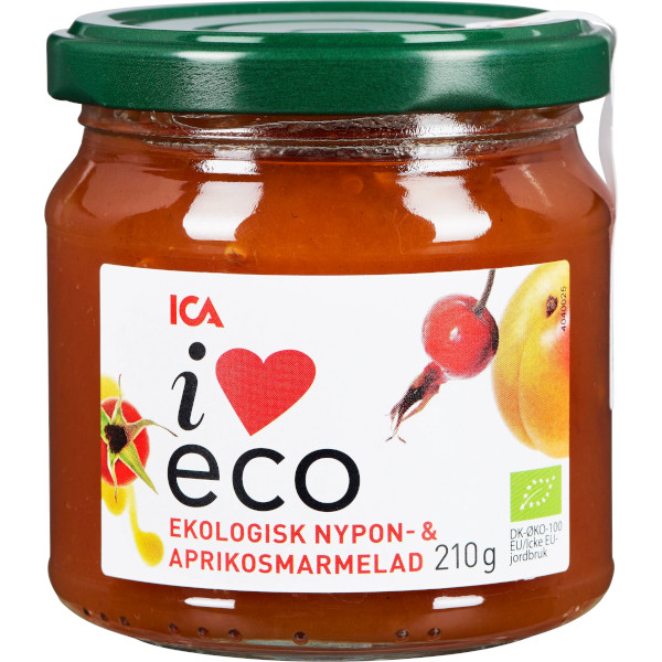 ICA I Love Eco Nypon & Aprikosmarmelad Ekologisk