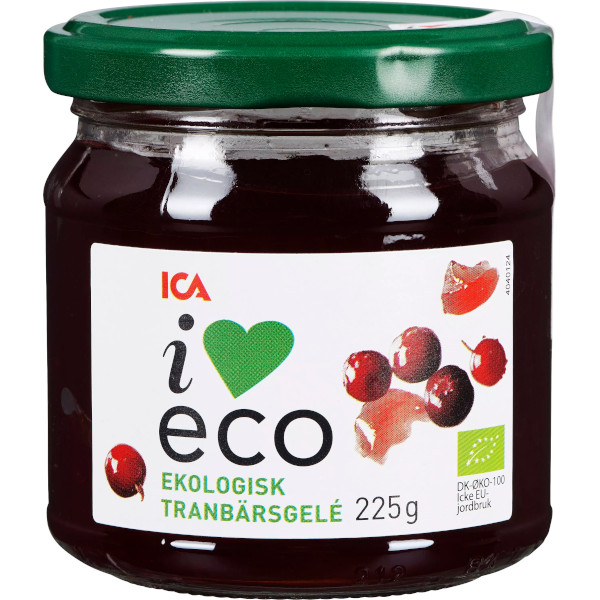 ICA I Love Eco Tranbärsgelé Ekologisk