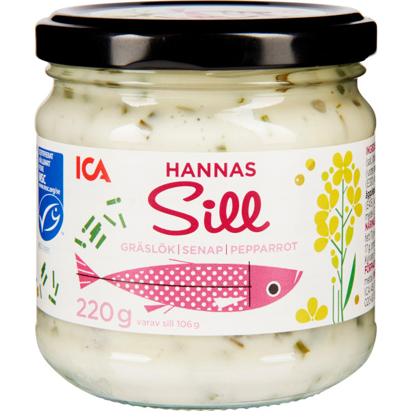 ICA Hannas Sill Gräslök/Senap/Pepparrot