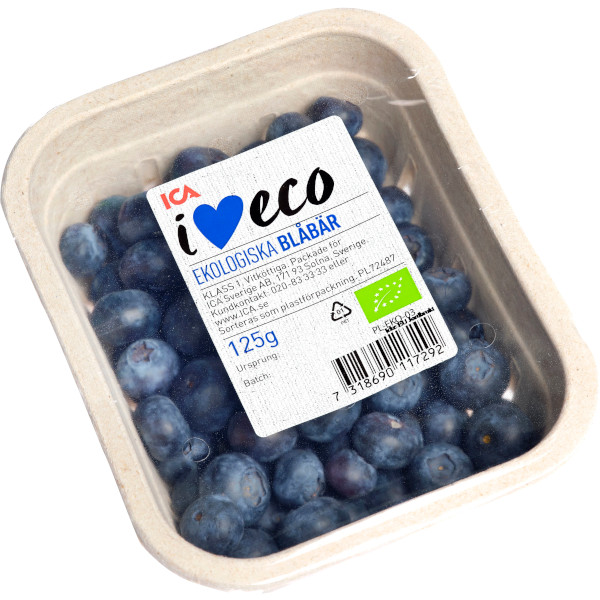 ICA I Love Eco Blåbär Ekologiska