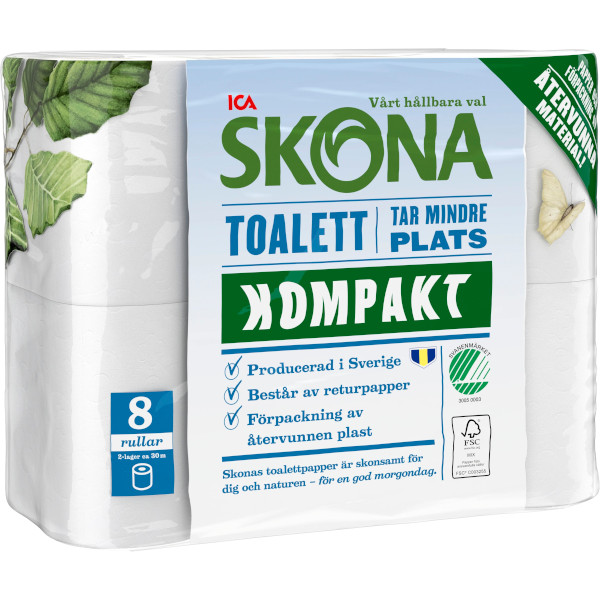 ICA Skona Toalettpapper Kompakt