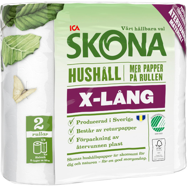 ICA Skona Hushållspapper X-Lång