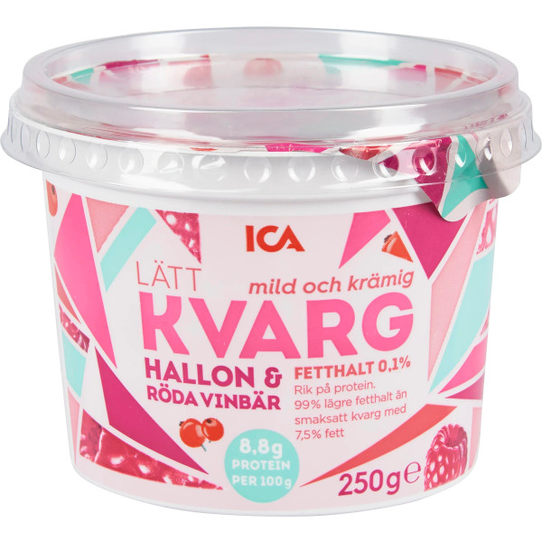 ICA Lättkvarg Hallon & Röda Vinbär