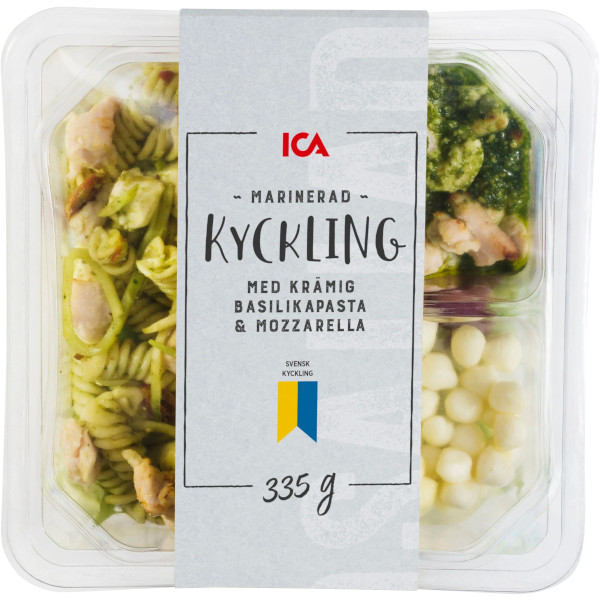 ICA Sallad Kyckling/Basilikapasta/Mozzarella