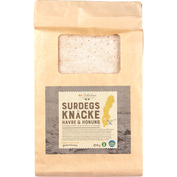 ICA Selection Surdegsknäcke Havre & Honung