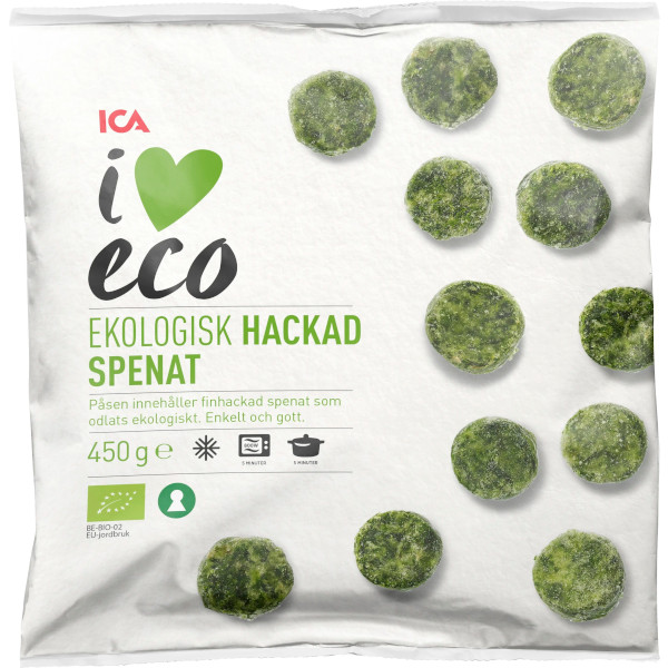 ICA I Love Eco Hackad Spenat Ekologisk