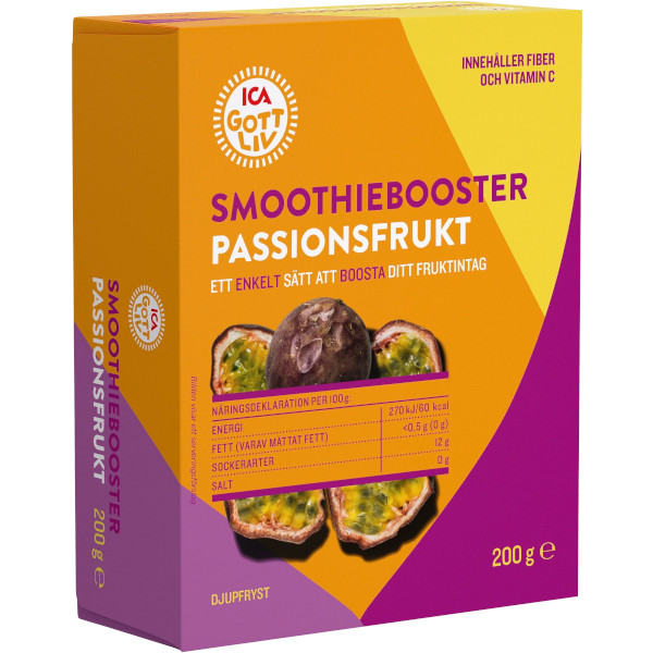 ICA Gott Liv Smoothiebooster Passionsfrukt