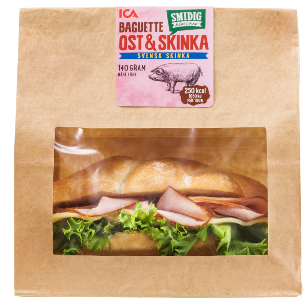 ICA Baguette Ost & Skinka