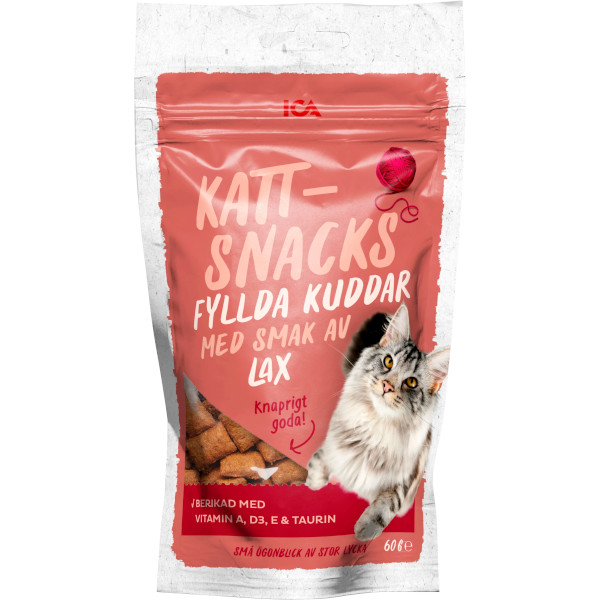 ICA Kattsnacks Fyllda Kuddar Lax