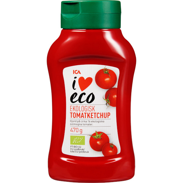 ICA I Love Eco Tomatketchup Ekologisk