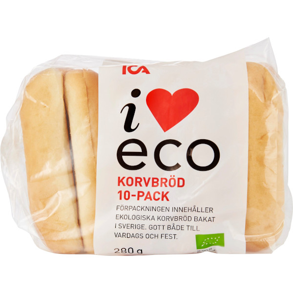 ICA I Love Eco Korvbröd Ekologiska