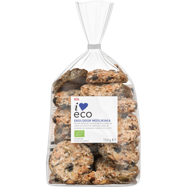 ICA I Love Eco Müslikakor Ekologiska
