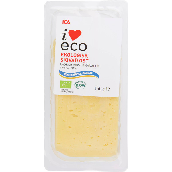 ICA I Love Eco Skivad Ost Ekologisk
