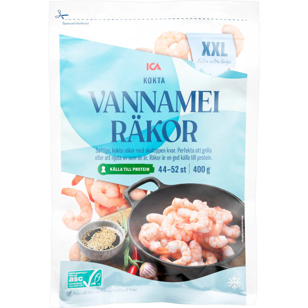 ICA Vannameiräkor Kokta