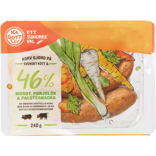 ICA Gott Liv Korv Kött/Morot/Purjolök/Palsternacka