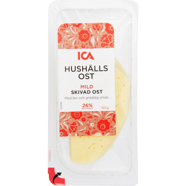 ICA Hushållsost Mild Skivad