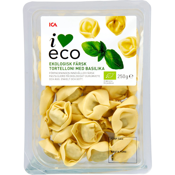 ICA I Love Eco Tortelloni Basilika Ekologisk