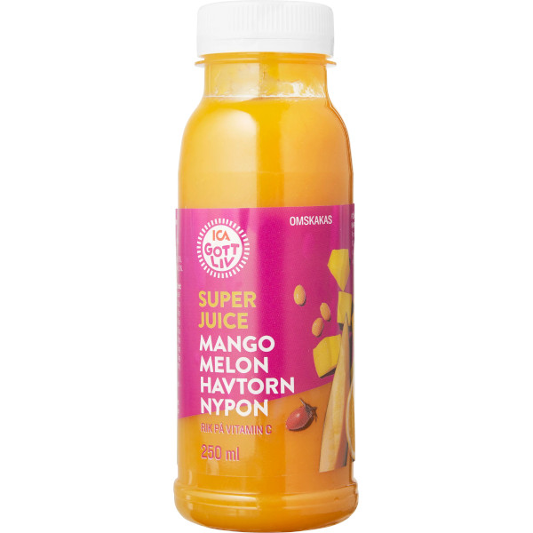 ICA Gott Liv Superjuice Mango/Melon/Havtorn/Nypon