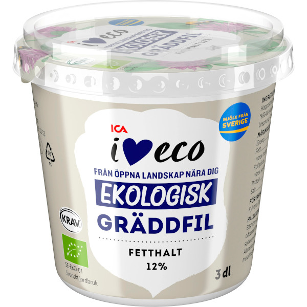 ICA I Love Eco Gräddfil Ekologisk