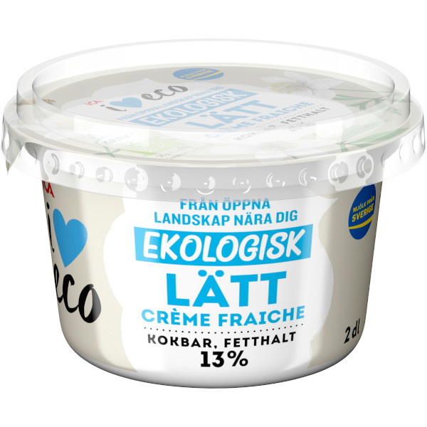 ICA I Love Eco Crème Fraiche Lätt Ekologisk