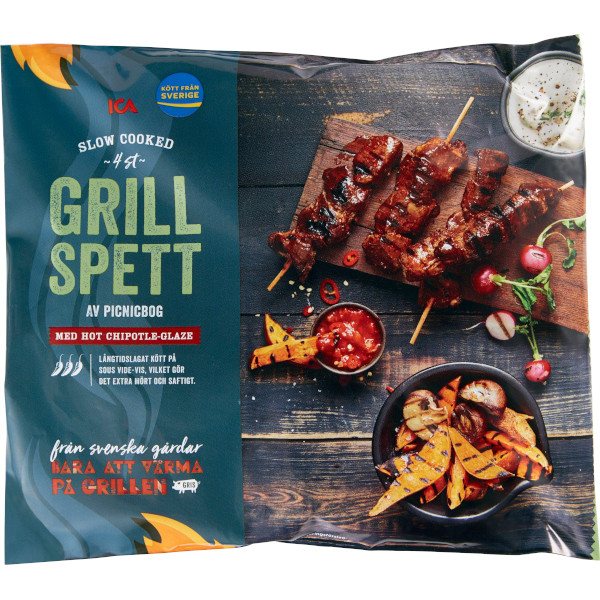ICA Grillspett Picnicbog Hot Chipotle Slow Cooked