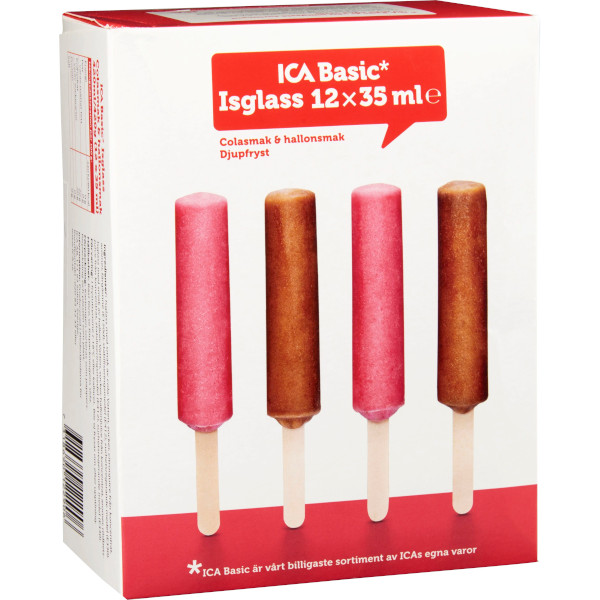 ICA Basic Isglass Cola/Hallon