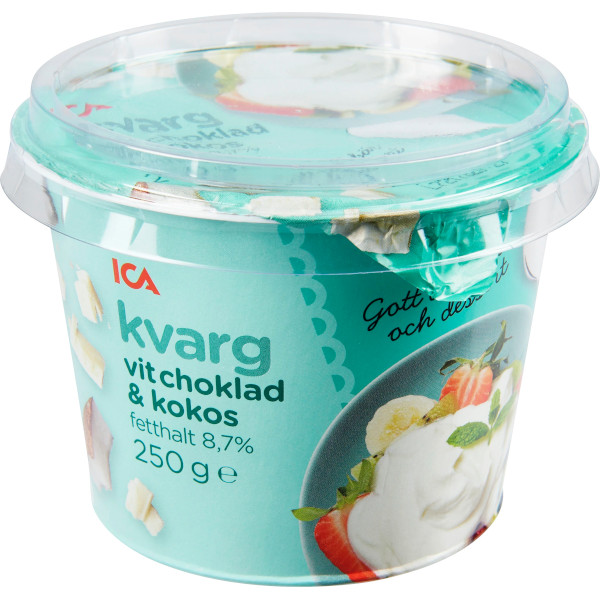 ICA Kvarg Vit Choklad & Kokos