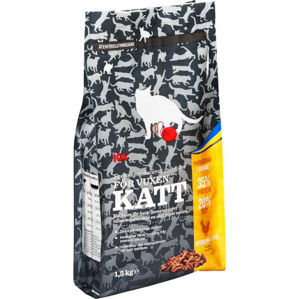 ICA Torrfoder Vuxen Katt Kyckling & Ris