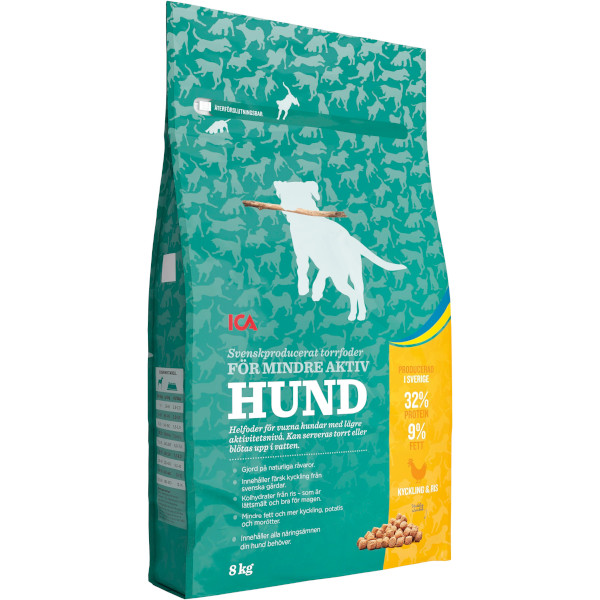 ICA Torrfoder Mindre Aktiv Hund Kyckling & Ris