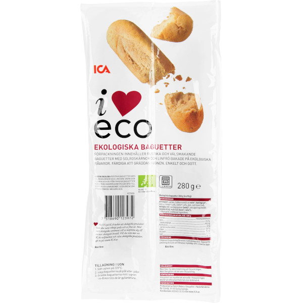 ICA I Love Eco Baguetter Ekologiska