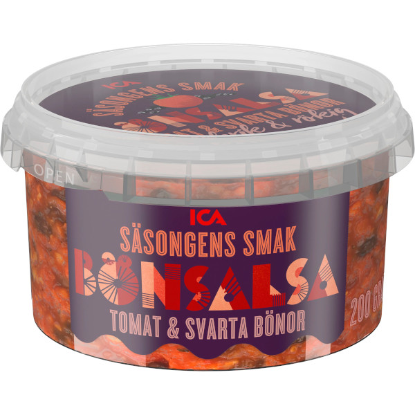 ICA Bönsalsa Tomat & Svarta Bönor