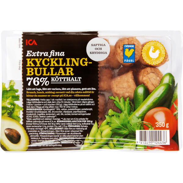 ICA Kycklingbullar Extra Fina