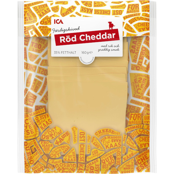 ICA Röd Cheddar Skivad