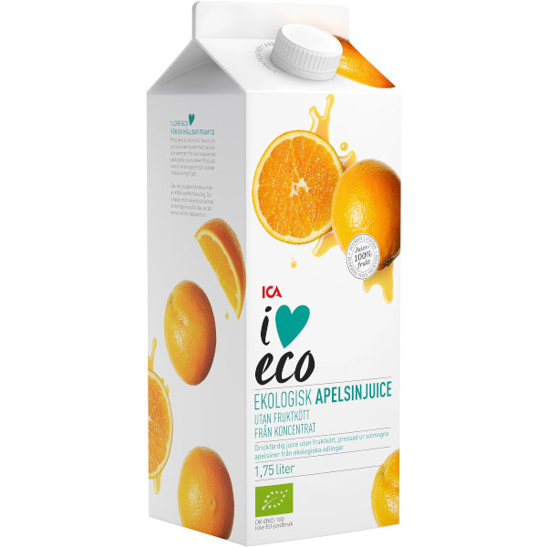 ICA I Love Eco Apelsinjuice Ekologisk