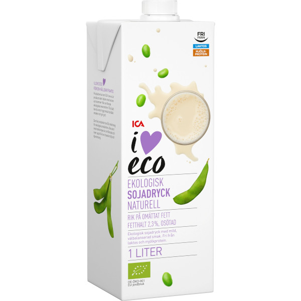 ICA I Love Eco Sojadryck Naturell Ekologisk