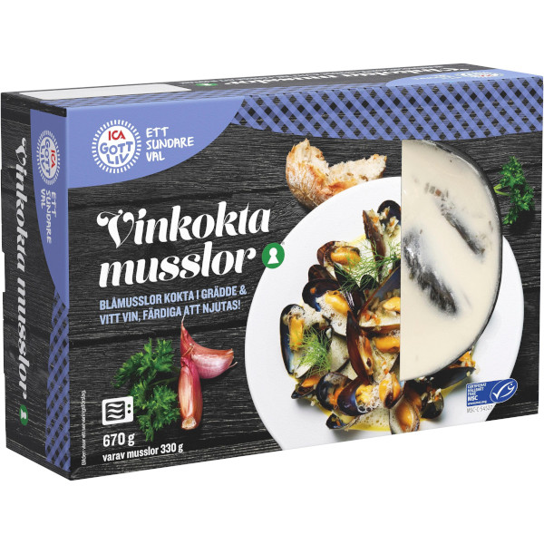 ICA Gott Liv Musslor Vinkokta