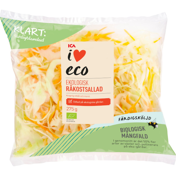 ICA I Love Eco Råkostsallad Ekologisk