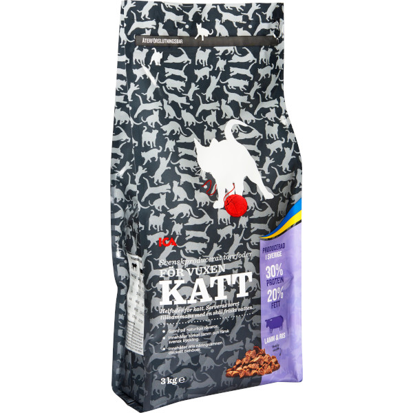 ICA Torrfoder Vuxen Katt Lamm & Ris