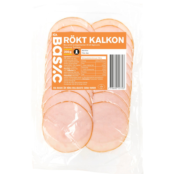 ICA Basic Kalkon Rökt