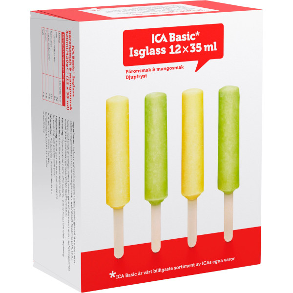 ICA Basic Isglass Päron/Mango