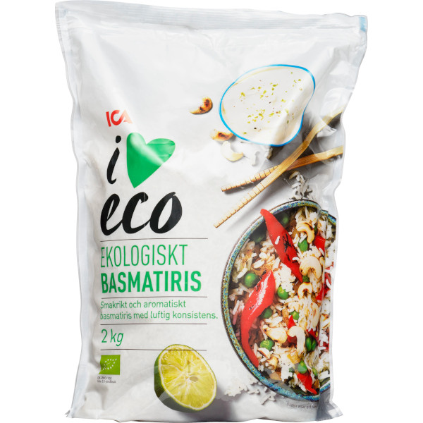ICA I Love Eco Basmatiris Ekologiskt