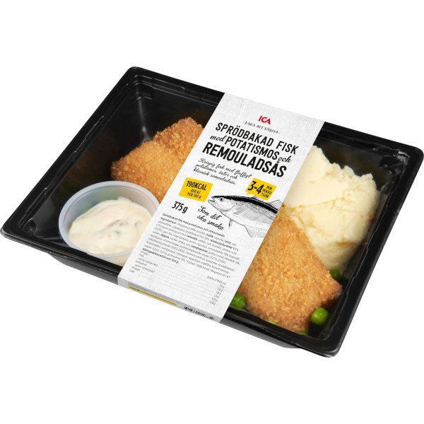 ICA Sprödbakad Fisk/Potatismos/Remouladsås