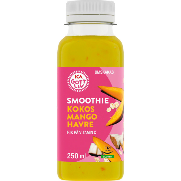 ICA Gott Liv Smoothie Kokos/Mango/Havre