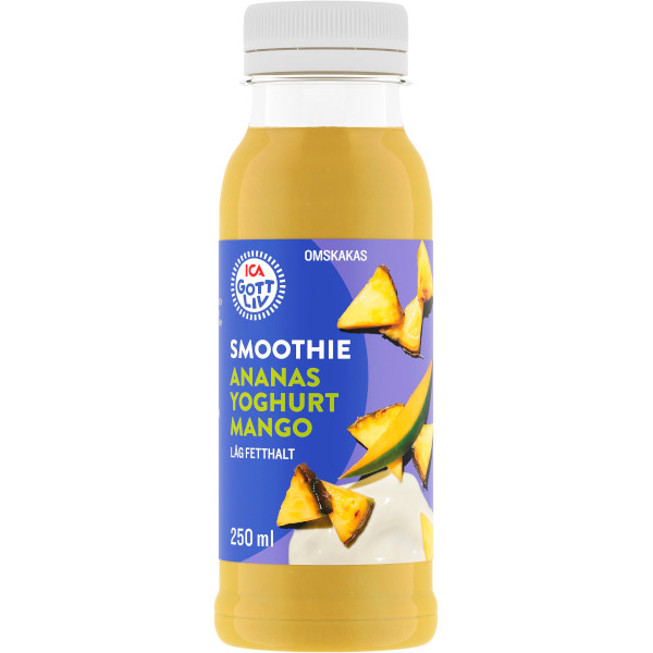 ICA Gott Liv Smoothie Ananas/Yoghurt/Mango