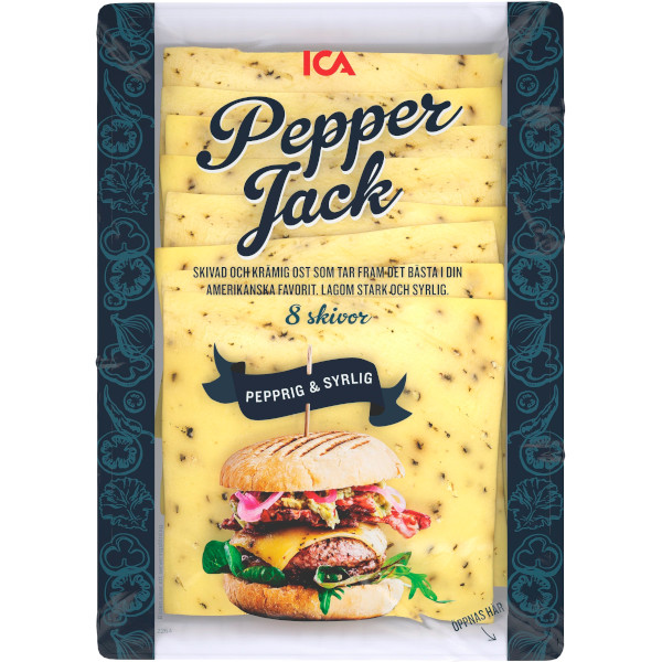 ICA Hamburgerost Pepper Jack