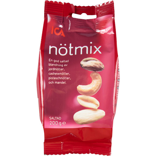 ICA Nötmix Saltad
