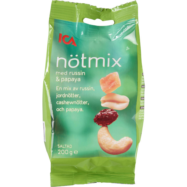 ICA Nötmix Russin & Papaya