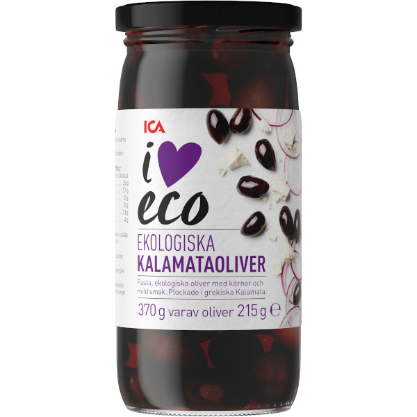 ICA I Love Eco Kalamataoliver Ekologiska