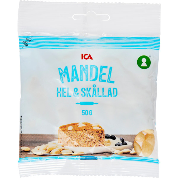 ICA Mandel Hel & Skållad